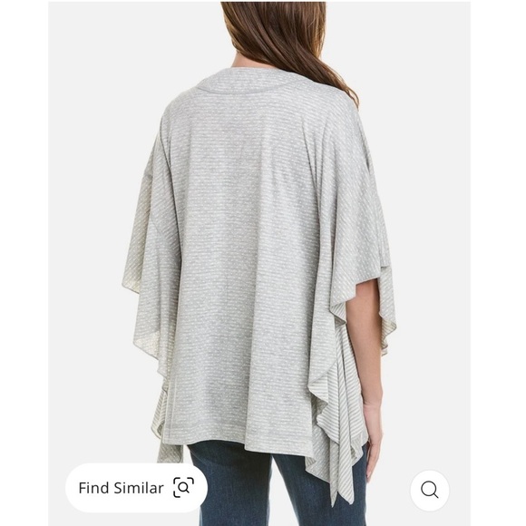 Cabi Atc Reversible Polka Dot Stripe Cape Cardigan Sz XS/S - Picture 2 of 12
